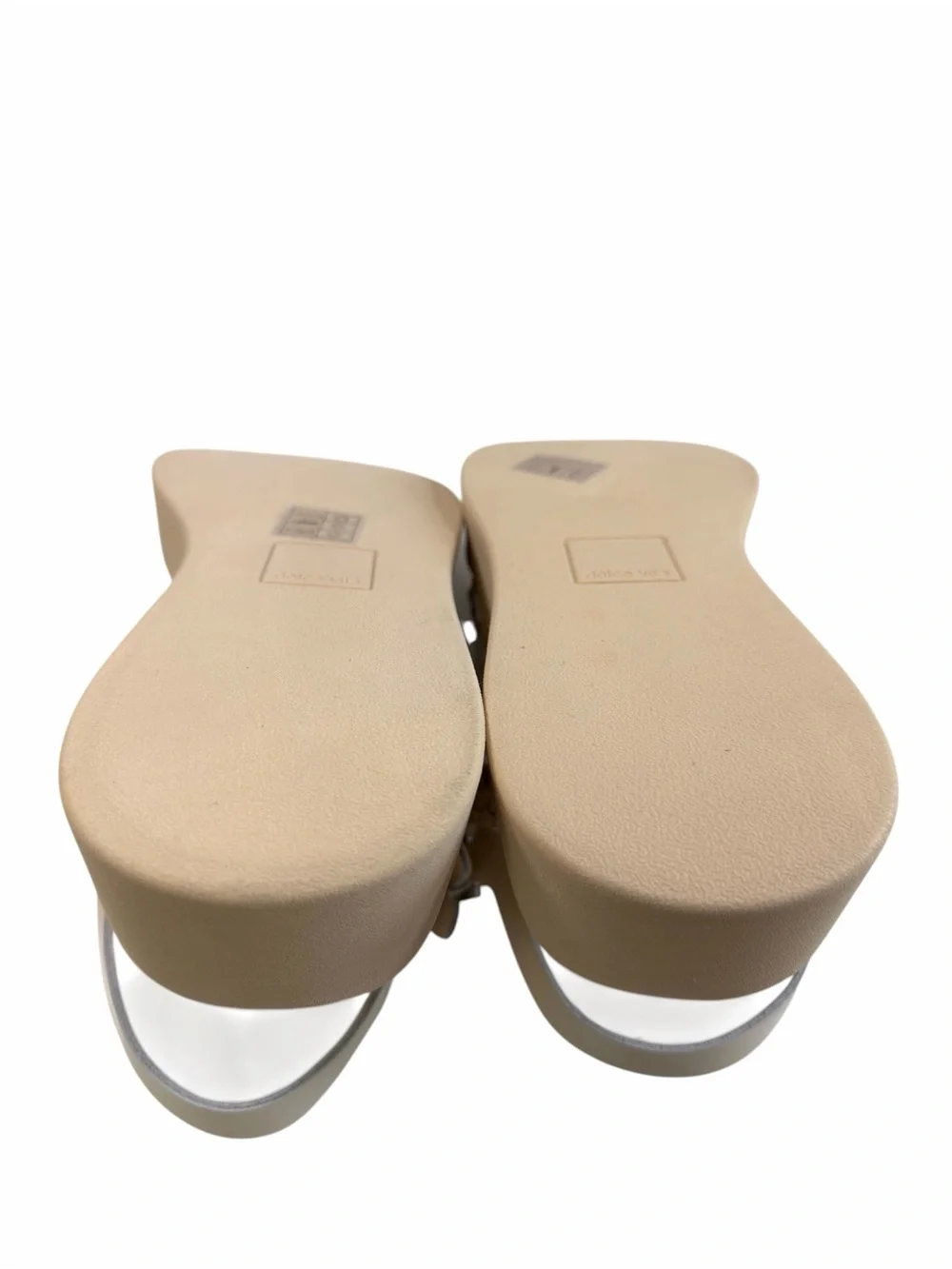 NWOB Dolce Vita Gatsby Braided Strappy Leather Platform Wedge Sandals Creme Sz10